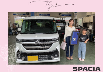 D様スペーシアカスタム納車☆彡